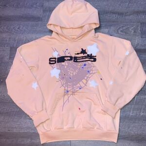 Peach Hoodie with Star Design